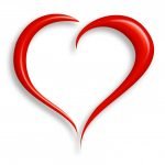 a read heart logo for heartworms